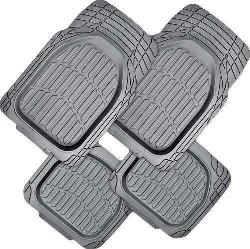 MYSTIC 4-Piece Car Mat - GREY [Rubber] - Outbackers