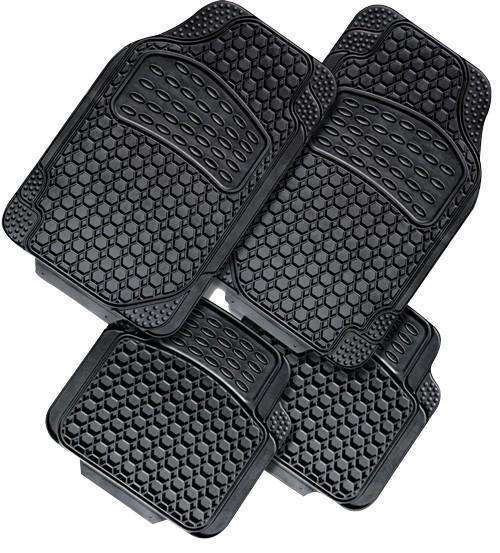 NOVA 4-Piece Car Mat - BLACK [Rubber] - Outbackers