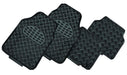 VENOM 4-Piece Car Mat - BLACK [Rubber/Aluminium Look] - Outbackers