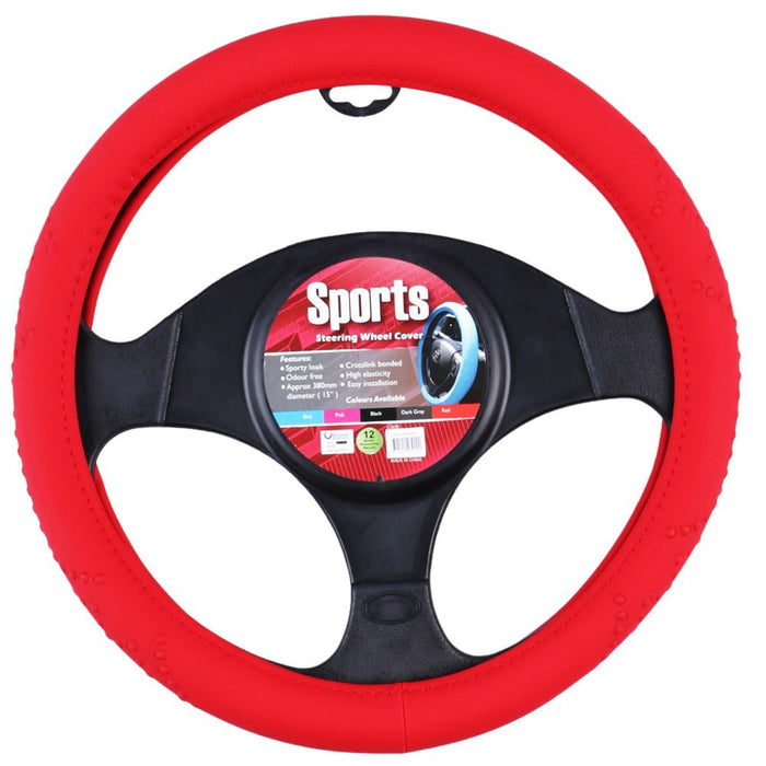 Sports Steering Wheel Cover - Red - Outbackers