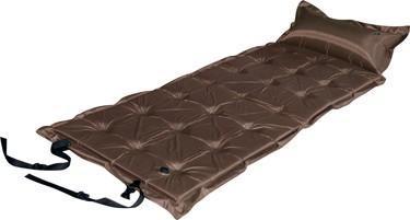 Trailblazer 21-Points Self-Inflatable Satin Air Mattress With Pillow - BROWN - Outbackers