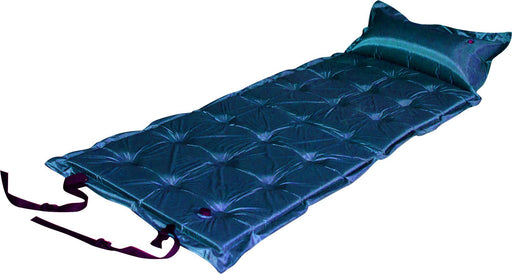 Trailblazer 21-Points Self-Inflatable Satin Air Mattress With Pillow - DARK BLUE - Outbackers