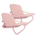 Havana Outdoors Beach Chair Portable Summer Camping Foldable Folding 2 Pack - Pink - Outbackers