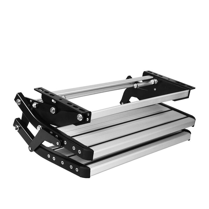 Aluminium Double Caravan Step Pull Out Folding Steps For Road RV Camper Trailer - Outbackers