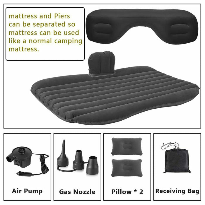 Inflatable Car Back Seat Mattress Portable Camping Travel Air Bed - Outbackers