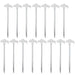 15PCS/set Tent Pegs Heavy Duty Screw Steel In Ground Camping Stakes Outdoor Nail - Outbackers