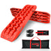 X-BULL 2PCS Recovery Tracks Snow Mud 4WD With Carry bag 4PC mounting bolts Red - Outbackers