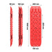 X-BULL 2PCS Recovery Tracks Snow Mud 4WD With Carry bag 4PC mounting bolts Red - Outbackers