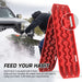 X-BULL 2PCS Recovery Tracks Snow Mud 4WD With Carry bag 4PC mounting bolts Red - Outbackers