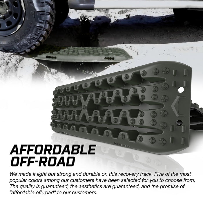 X-BULL 4X4 Recovery Tracks Boards 4WD 10T 4PCS Offroad Vehicle Sand Mud Gen3.0 Olive - Outbackers