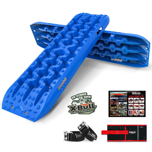 X-BULL Recovery tracks kit Boards 4WD strap mounting 4x4 Sand Snow Car qrange GEN3.0 6pcs blue - Outbackers