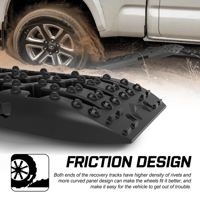 X-BULL Recovery Tracks Boards Sand Truck Mud 4WD 4x4 Gen3.0 Black/ Tyre Tire Deflator - Outbackers