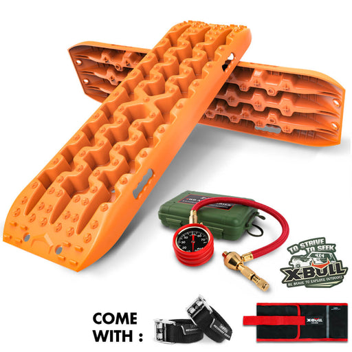 X-BULL Recovery Tracks Boards Sand Truck Mud 4WD 4x4 Gen3.0 Orange/ Tyre Tire Deflator - Outbackers