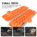 X-BULL 2PCS Recovery Tracks Snow Mud 4WD With Carry bag 4PC mounting bolts Orange - Outbackers