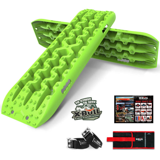 X-BULL Recovery tracks kit Boards Sand Mud Trucks 6pcs strap mounting 4x4 Sand Snow Car green GEN3.0 - Outbackers