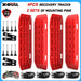 X-BULL Recovery tracks 10T 2 Pairs/ Sand tracks/ Mud tracks/  Mounting Bolts Pins Gen 2.0 -Red - Outbackers