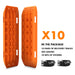 X-BULL 10 Pairs of Recovery tracks Boards Traction 10T Sand tracks/ Mud /Snow Gen 2.0 Orange - Outbackers