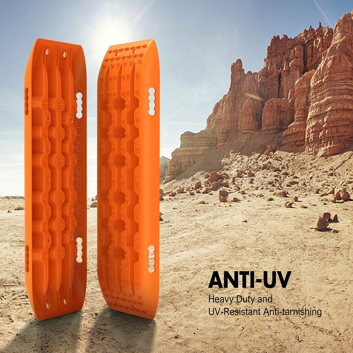 X-BULL 10 Pairs of Recovery tracks Boards Traction 10T Sand tracks/ Mud /Snow Gen 2.0 Orange - Outbackers