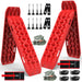 X-BULL Recovery tracks Boards 10T 2 Pairs Sand Mud Snow With Mounting Bolts pins Red - Outbackers