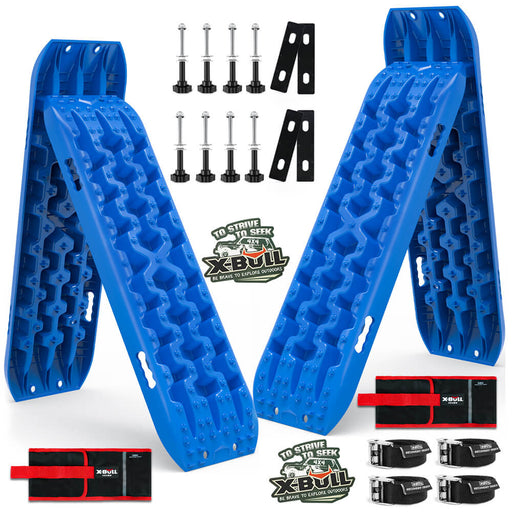 X-BULL Recovery tracks Boards 10T 2 Pairs Sand Mud Snow With Mounting Bolts pins Blue - Outbackers