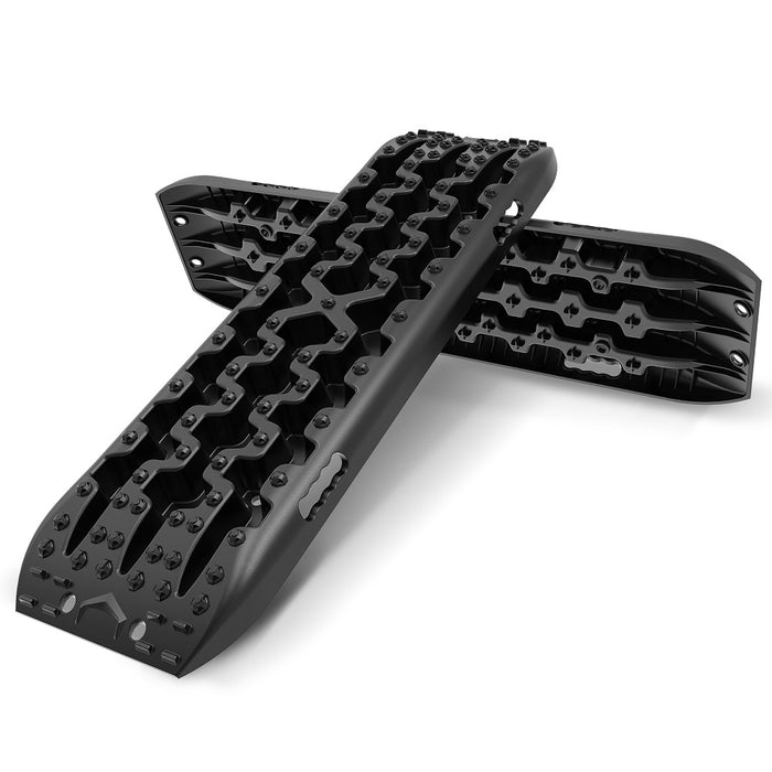 X-BULL Recovery tracks Boards 10T 2 Pairs Sand Mud Snow With Mounting Bolts pins Black - Outbackers