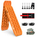 X-BULL 2PCS Recovery Tracks Snow Tracks Mud tracks 4WD With 4PC mounting bolts Orange - Outbackers