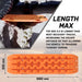 X-BULL 2PCS Recovery Tracks Snow Tracks Mud tracks 4WD With 4PC mounting bolts Orange - Outbackers