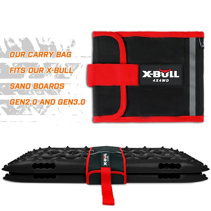 X-BULL KIT2 Recovery tracks 6pcs Board Traction Sand trucks strap mounting 4x4 Sand Snow Car BLACK - Outbackers