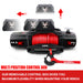 X-BULL 14500LBS Electric Winch 12V synthetic rope with 4PCS Recovery Tracks Gen3.0 Red - Outbackers