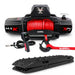 X-BULL 14500LBS Electric Winch 12V synthetic rope with Recovery Tracks Gen3.0 Black - Outbackers