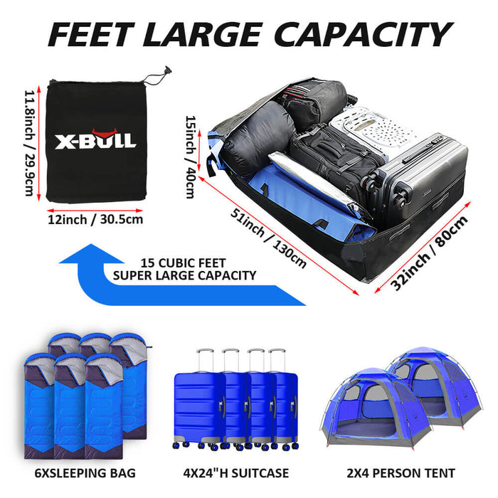 X-BULL Waterproof Car Roof Top Rack Carrier ravel Cargo Luggage Cube Bag Trave - Outbackers