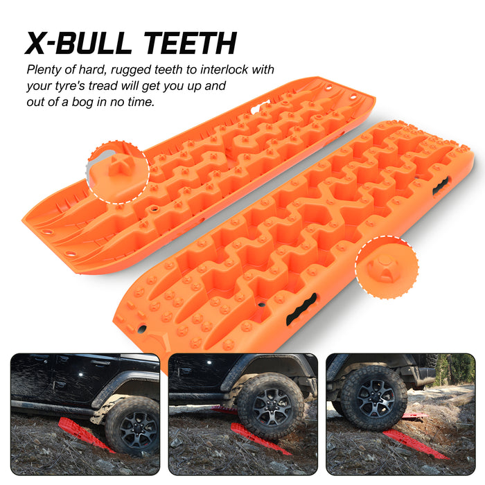 X-BULL Recovery tracks Sand tracks KIT Carry bag mounting pin Sand/Snow/Mud 10T 4WD-Orange Gen3.0 - Outbackers