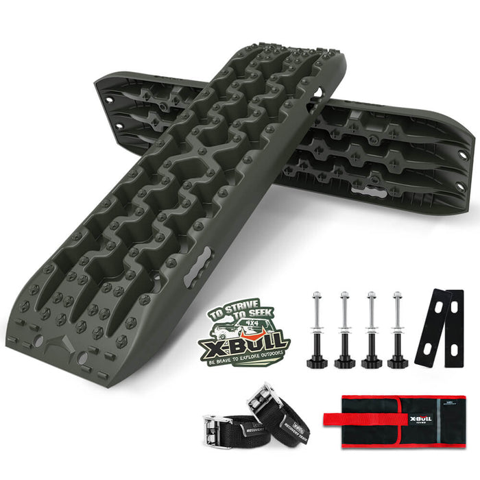 X-BULL Recovery tracks Sand tracks KIT Carry bag mounting pin Sand/Snow/Mud 10T 4WD-OLIVE Gen3.0 - Outbackers