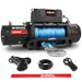 X-BULL 12V Electric Winch 12000LBS synthetic rope with 4PCS Recovery Tracks Gen3.0 Black - Outbackers