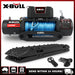 X-BULL 12000LB Electric Winch 12V synthetic rope 4WD with Recovery Tracks Gen3.0 Black - Outbackers