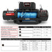 X-BULL 12000LB Electric Winch 12V synthetic rope 4WD with Recovery Tracks Gen3.0 Black - Outbackers