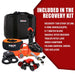 X-BULL Winch Recovery Kit 13PCS Recovery tracks /Snatch Strap Off Road 4X4 - Outbackers