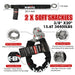 X-BULL Recovery Kit 4X4 Off-Road Kinetic Rope Snatch Strap Winch Damper 4WD13PCS - Outbackers