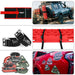 X-BULL 2 Pairs Recovery tracks Sand Mud Snow 4WD / 4x4 ATV Offroad Stronger Gen 3.0 - Red - Outbackers