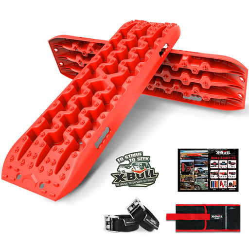 X-BULL Recovery tracks Sand tracks 2pcs 10T Sand / Snow / Mud 4WD Gen 3.0 - Red - Outbackers