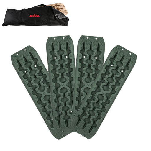 X-BULL Recovery tracks / Sand tracks / Mud tracks / Off Road 4WD 4x4 Car 2 Pairs Gen 3.0 - Olive - Outbackers