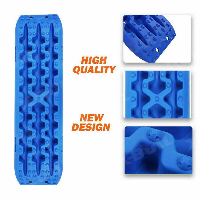 X-BULL Recovery tracks Mud Snow / Sand tracks / Grass 4X4 Caravan 2pcs 4WD Gen 3.0 - Blue - Outbackers