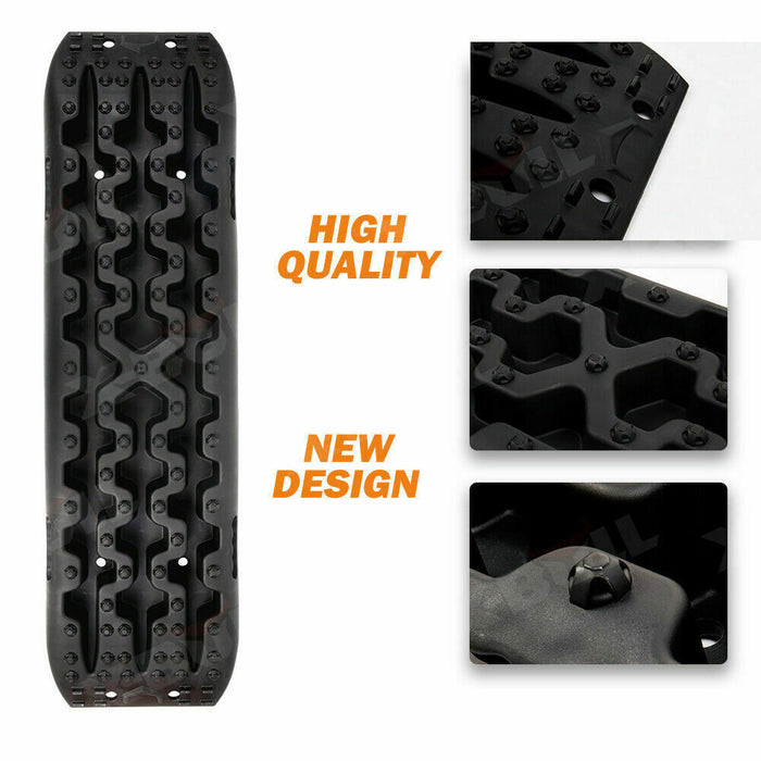 X-BULL Recovery tracks / Sand tracks / Mud tracks / Off Road 4WD 4x4 Car 2 Pairs Gen 3.0 - Black - Outbackers