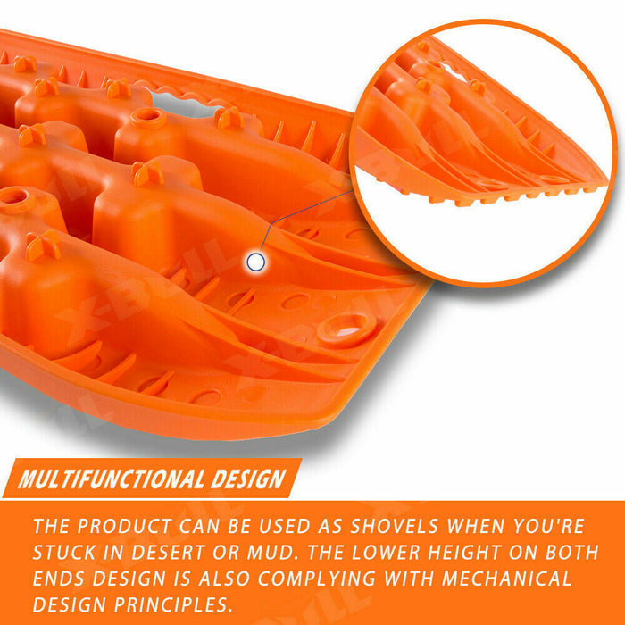 X-BULL Recovery tracks Sand 2 Pairs 4PC10T 4WD Sand / Snow / Mud Off-road Gen 3.0 - Orange - Outbackers