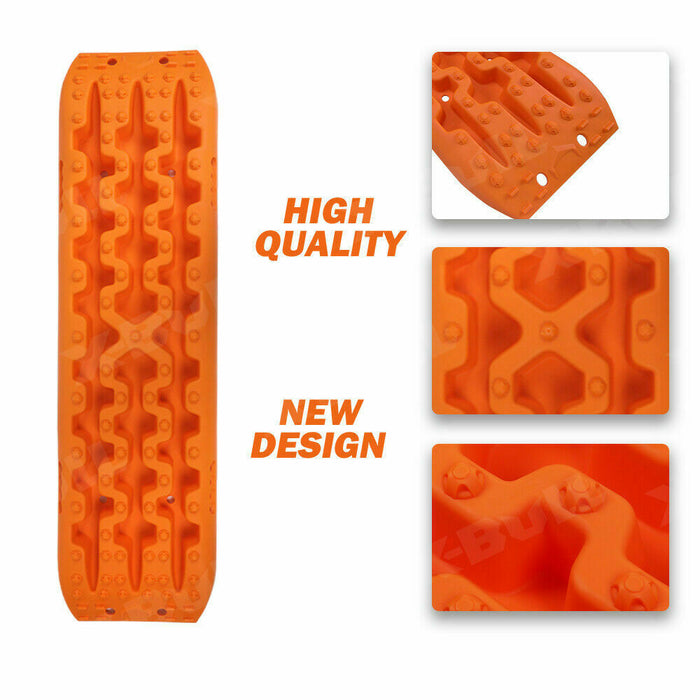 X-BULL Recovery tracks Sand 2 Pairs 4PC10T 4WD Sand / Snow / Mud Off-road Gen 3.0 - Orange - Outbackers