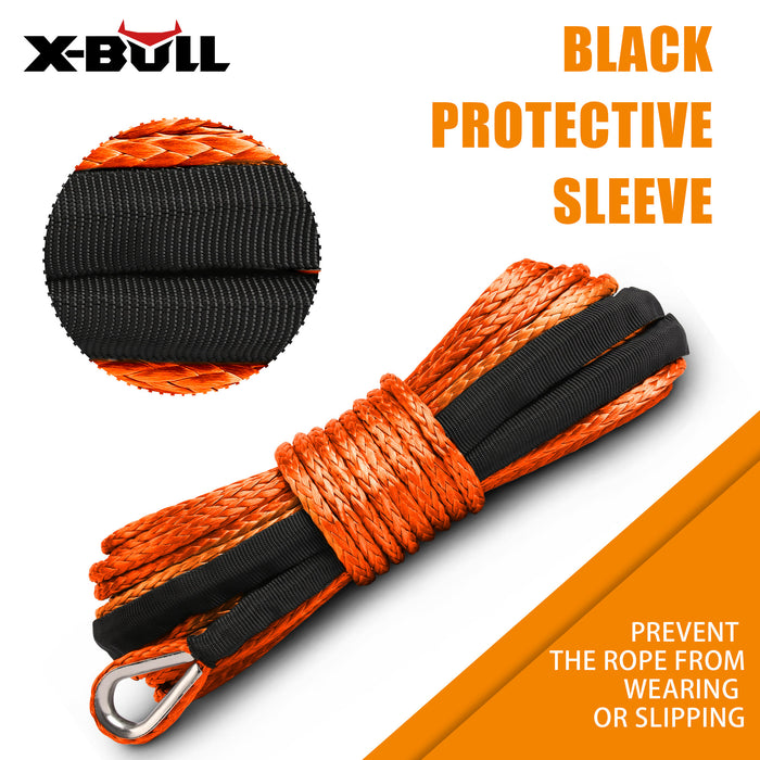 X-BULL Winch Rope Dyneema Synthetic Rope 5.5mm x 13m Tow Recovery Offroad 4wd - Outbackers