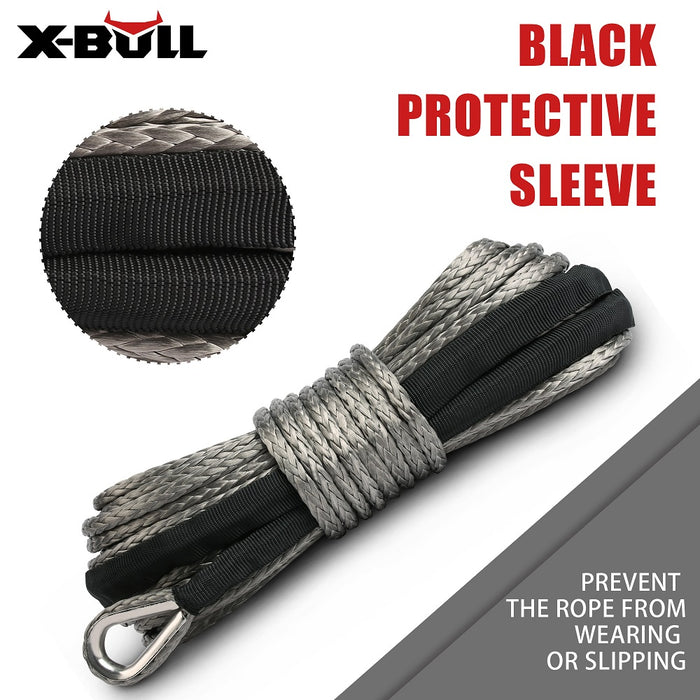 X-BULL Winch Rope 5.5mm x 13m Dyneema Synthetic Rope Tow Recovery Offroad 4wd4x4 - Outbackers