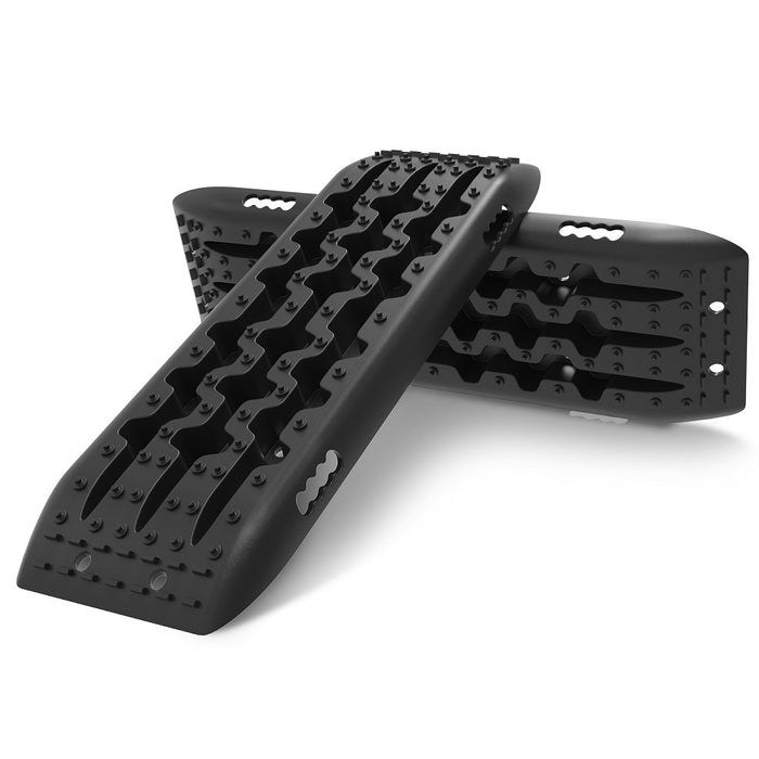 X-BULL Recovery Tracks Sand Track Mud Snow 1 pair Gen 2.0 Accessory 4WD 4X4 - Black - Outbackers