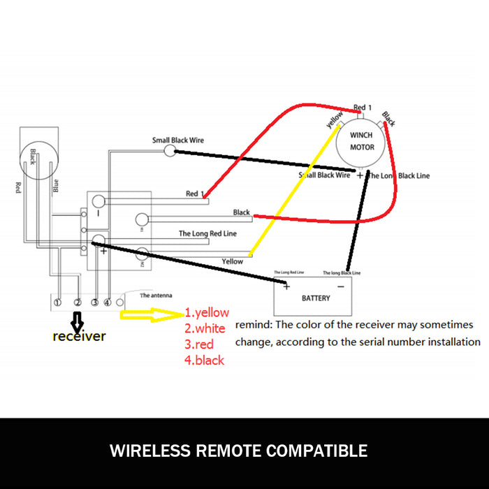 X-BULL Winch Solenoid Relay Wiring Controller 500A 12V and 150ft Wireless Remote - Outbackers