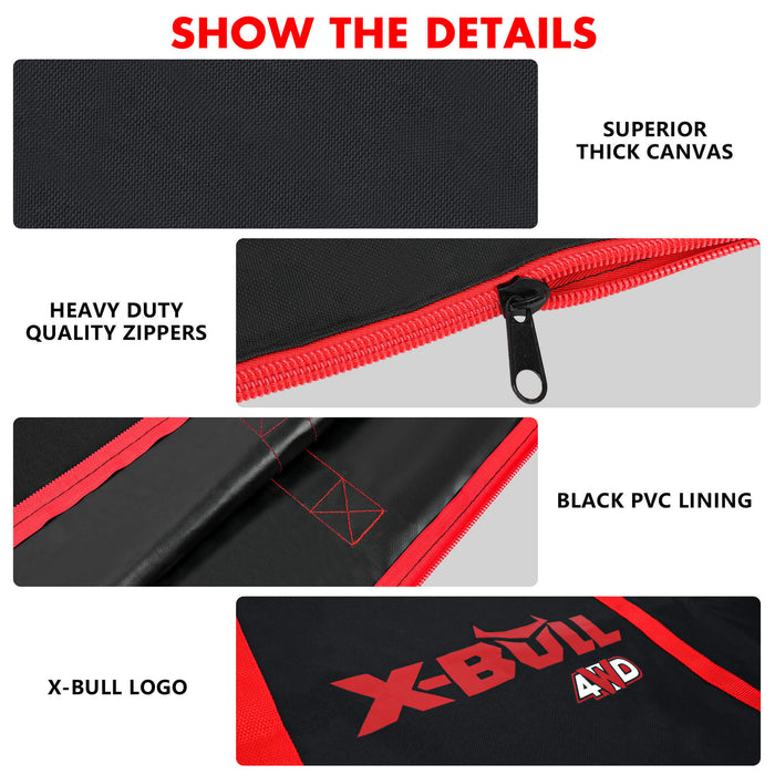 X-BULL Recovery tracks Carry Bag 4x4 Extraction Tred Bag Black - Outbackers